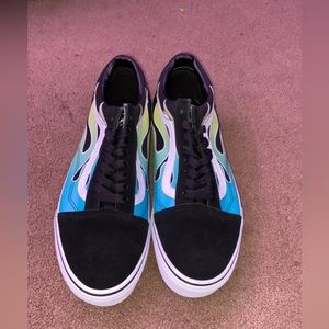 VANS OLD SKOOL SHOES GLOW FLAME BLACK/ WHITE